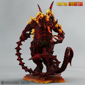 3D Printed Print Your Monsters Balgorn Devil Depths Of Choas Confronting The Abyss 28mm - 32mm D&D Wargaming