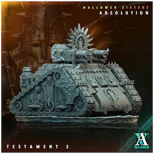 Juego de miniaturas impresas en 3D de Archvillain Games Testament Hallowed Sisters Absolution de 28 y 32 mm para D&D