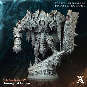 3D Gedruckt Archvillain Spiele Jotungard Golem Archvillain Bestiary Vol XVI 28 32 mm D&D