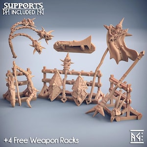 3D Printed Artisan Guild Standalone Hands and Weapons Bonegnasher Gnolls 28mm 32mm