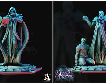 3D Printed Archvillain Games Descent into Madness Encephalids 28 32mm D&D