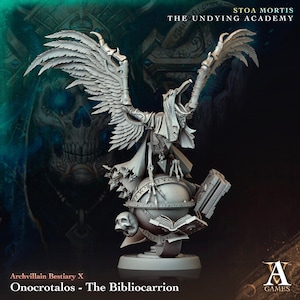 3D Gedruckt Archvillain Spiele Onocrotalos Die Bibliocarrion Archvillain Bestiary Vol. X 28 32mm D&D