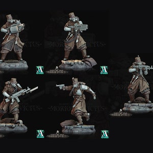 3D Printed Archvillain Games Deadmen Brigade - Morior Invictus Morior Light Infantry 28 32mm D&D