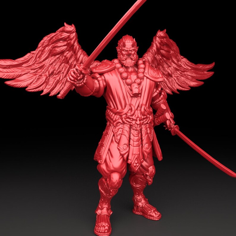Tengu Scroll Ragnarok 3D Printed Bestiary Vol. 5 Nafarrate - Tengu 32mm Ragnarok D&D - Etsy