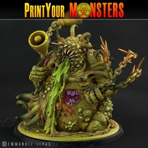 3D Printed Print Your Monsters Great Plague Bringer Giant Plague Demon Plague Army Of Spooky Swamp Set 28mm - 32mm D&D Wargaming