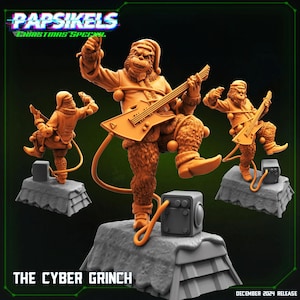 3D Gedrucktes Papsikels The Cyber Grinch 28mm 32mm