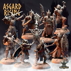 3D Printed Asgard Rising Dark Elves 28 32 mm Wargaming DnD