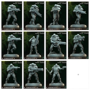 3D Printed Archvillain Games Argo Commando Morior Invictus Argo Commando 28 32mm D&D