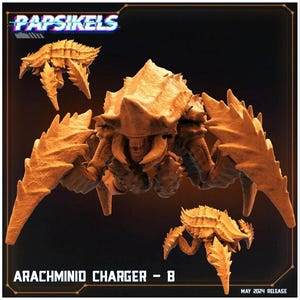 3D Printed Papsikels Arachminid Charger Set Democracy Troopers Bugs and Bots 28mm 32mm