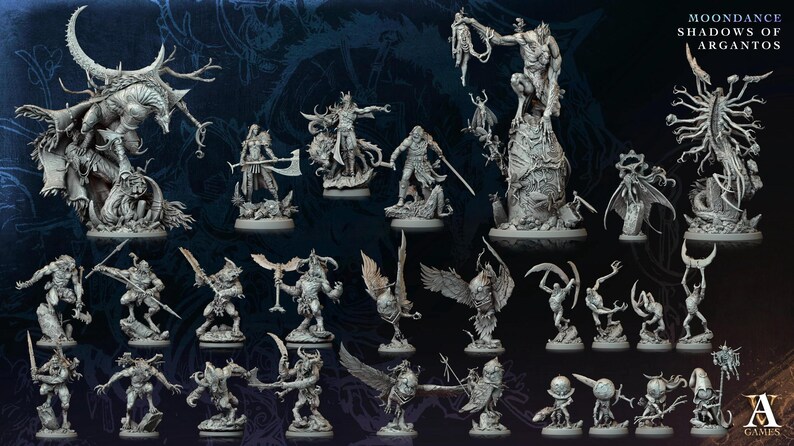 3D Printed Archvillain Games Draevan - Lycan Exarch Moondance - Shadows ...