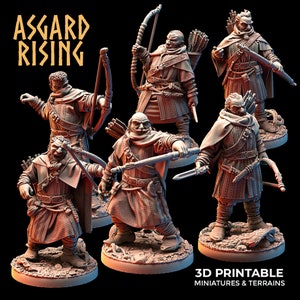 3D Printed Asgard Rising Viking Rangers 28 32 mm Wargaming DnD