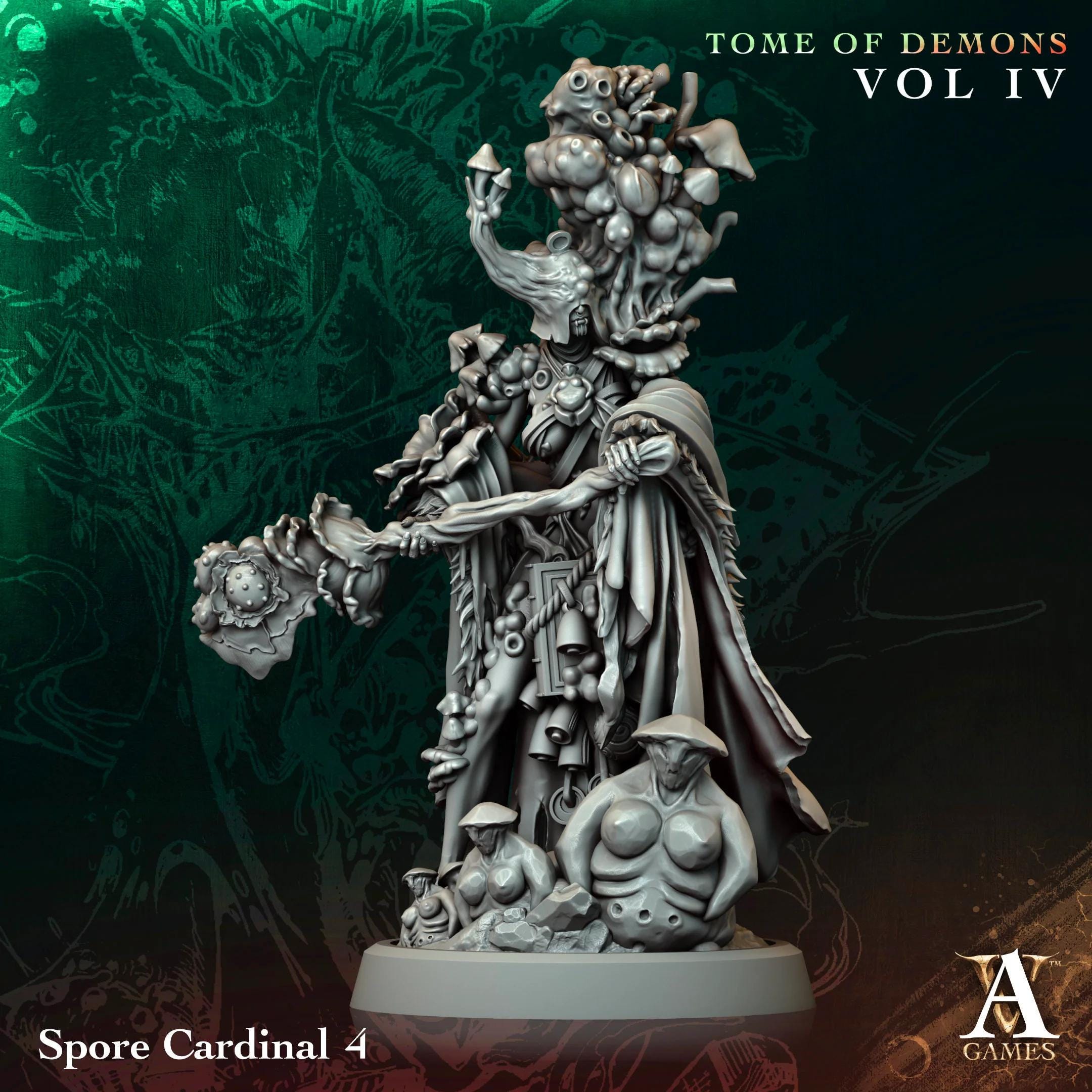 3D Printed Archvillain Games Spore Cardinal Tome of Demons Vol IV 28 ...
