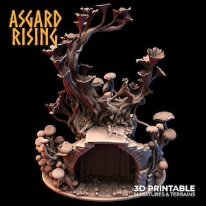 3D Printed Asgard Rising Heart of the Fungi Forest 28 32mm Wargaming DnD