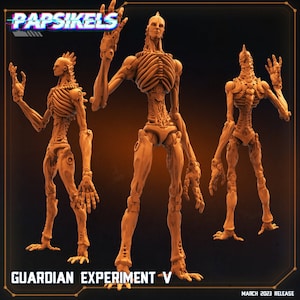 3D Printed Papsikels Cyberpunk  Sci-Fi - Guardian Experiment V - 28mm 32mm