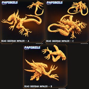3D Printed Papsikels Cyberpunk Sci-Fi Dead Gigerian Impaler Set - 28mm 32mm