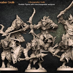 3D Printed Artisan Guild Modular Bonegnasher Gnolls Bonegnasher Gnolls 28mm 32mm