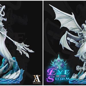 3D Printed Archvillain Games Eye of the Storm - Storm Sirens 28mm 32mm D&D