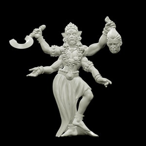 3D Printed Bestiary Vol. 4 Nafarrate - Kali Goddess 32mm Ragnarok D&D