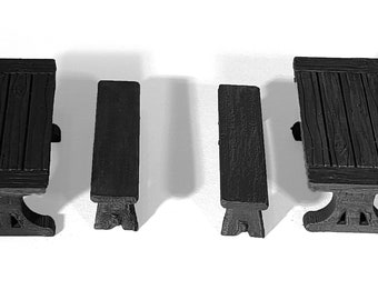 DnD Miniature Tavern Bar Table and Benches tabletop fantasy wargames | 28 mm | pathfinder | dnd miniature