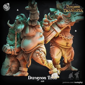 3D Printed Cast n Play Dungeon Trolls Dungeons of Thamarya 28mm 32mm D&D