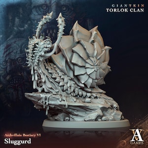 3D gedruckte Archvillain Spiele Archvillain Bestiary Vol. VI Sluggurd 28 32mm D&D