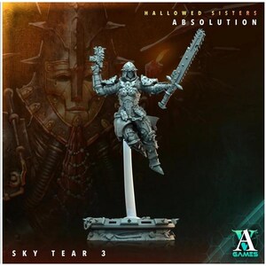 Archvillain Games impreso en 3D - Absolución de las Hermanas Sagradas - Lágrima del Cielo 28 mm 32 mm D&D