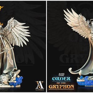 3D Printed Archvillain Games Astral Court Order of the Gryphon - Judgement Devas 28mm 32mm D&D