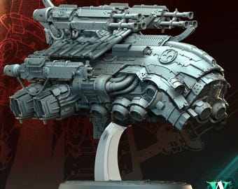 3D Printed Archvillain Games Onikaze Destroyer Bushido Dynasty Shura 28 32mm D&D