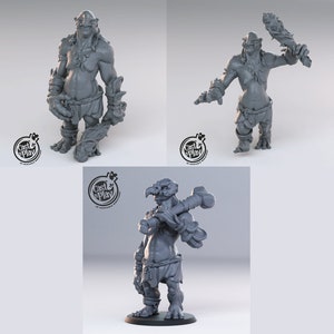 3D Printed Cast n Play Trolls 28mm 32mm D&D