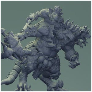 3D Printed Nafarrate Rat King Set Rats Army 28 32 mm D&D