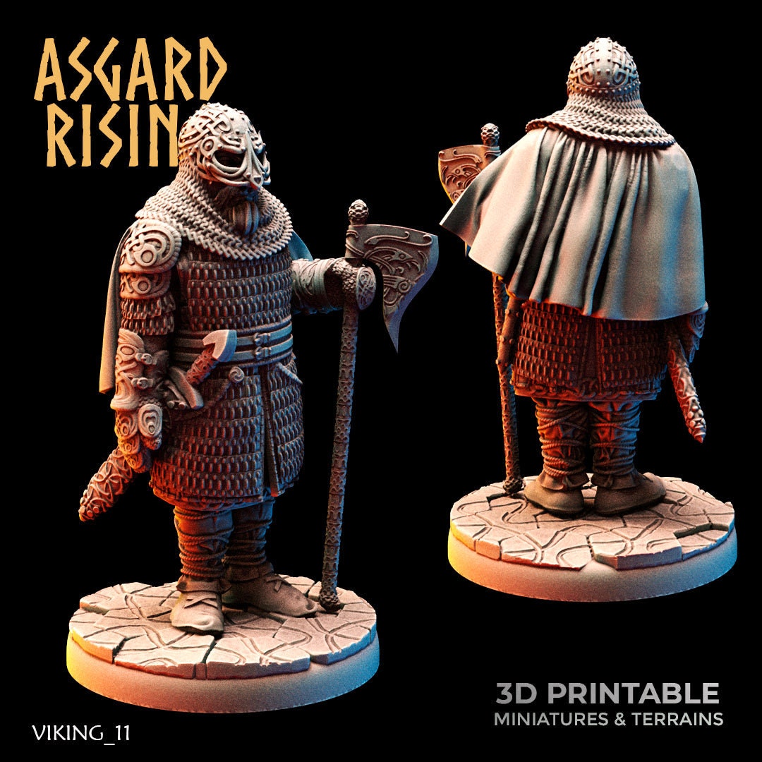 3D Printed Asgard Rising Viking Huscarls 28mm 32mm - Etsy