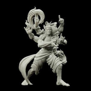 3D Printed Bestiary Vol. 4 Nafarrate - Agni Vedalken 32mm Ragnarok D&D