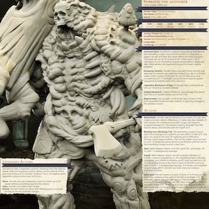 3D gedrucktes Bestiary Vol. 4 Nafarrate - Serrath Schlenker Mound 32mm Ragnarok D&D