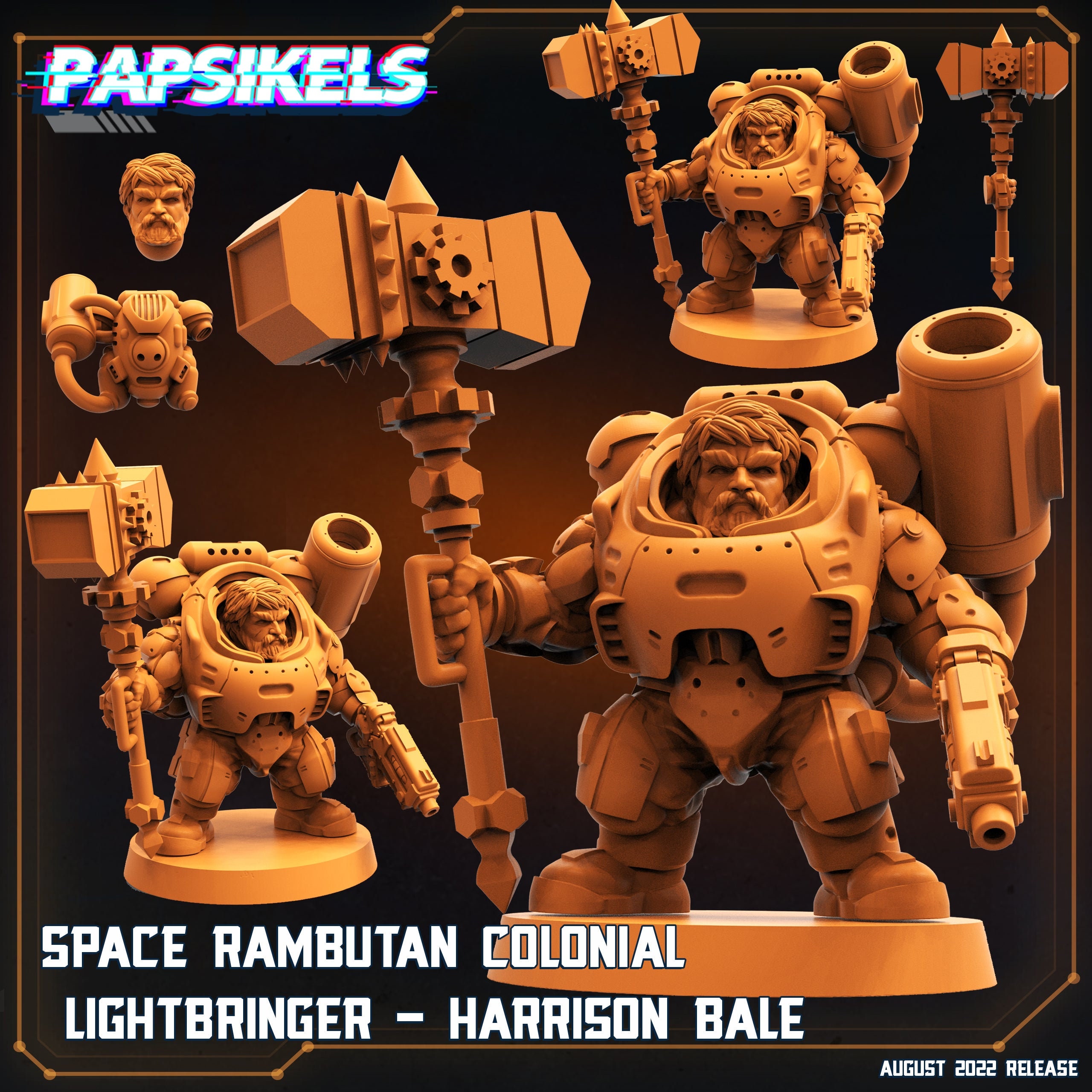 3D Printed Papsikels Cyberpunk Sci-fi Space Rambutan Set - Etsy