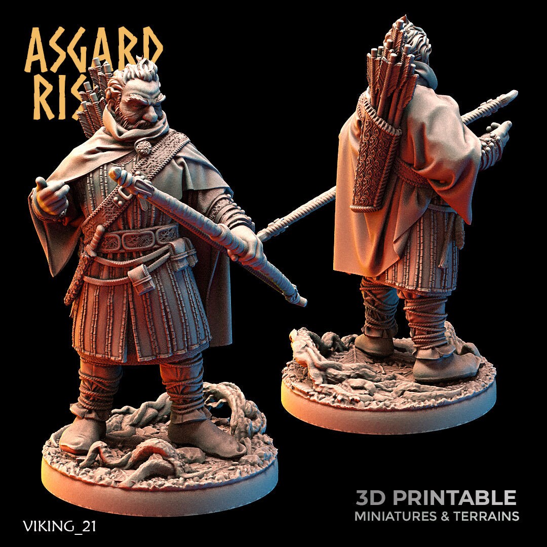 Vicking Ranger 3D Printed Asgard Rising Viking Rangers 28 32 Mm Wargaming Dnd - Etsy