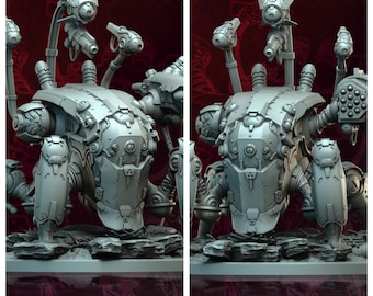 3D Printed Archvillain Games Atomcore Fortress Atomcore Conclave 28 32mm D&D