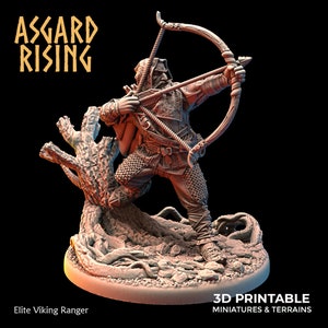 3D Printed Asgard Rising Elite Viking Ranger 28 32mm Wargaming DnD