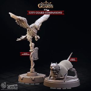 3D Printed Cast n Play City Guard Companions City Guards Set 28mm 32mm D&D