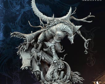 3D Printed Archvillain Games Draevan - Lycan Exarch Moondance - Shadows of Argantos 28 32mm D&D