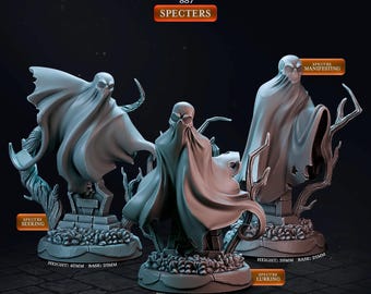 3D Printed Cast n Play Halloween Season Specters 28mm 32mm D&D
