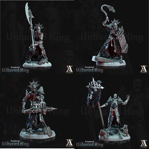 3D Printed Archvillain Games Ossefacti- Gravebound The Unburied King 28 32mm D&D