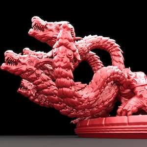 3D Printed Bestiary Vol. 5 Nafarrate - Orochi Dragon 32mm Ragnarok D&D