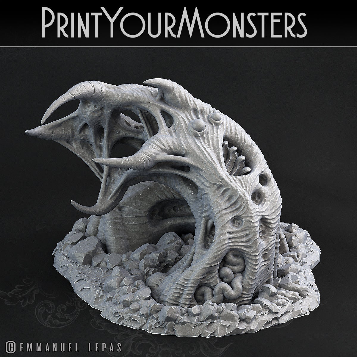 3D Printed Print Your Monsters Zombie Worm Total Worms 2 Set 28mm