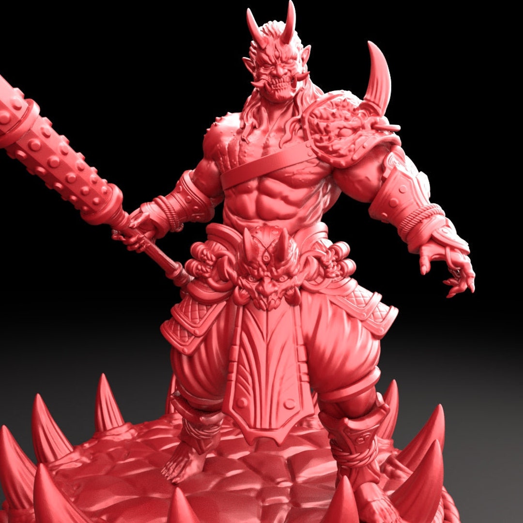 3D Printed Bestiary Vol. 5 Nafarrate - Oni 32mm Ragnarok D&D - Etsy
