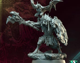 3D Printed Archvillain Games Veilhunter Headsman - Saurians Templeguard 28 32mm D&D