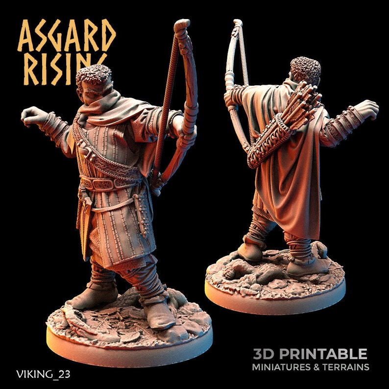 Vicking Ranger 3D Printed Asgard Rising Viking Rangers 28 32 Mm Wargaming Dnd - Etsy