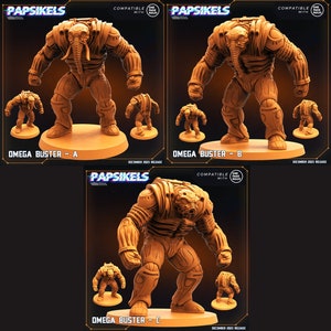 3D Printed Papsikels Omega Busters 28mm 32mm