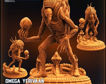 3D Printed Papsikels Cyberpunk Sci-Fi - Omega Yerivaan Offspring Keeper - 28mm 32mm