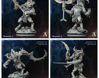 3D Printed Archvillain Games Moontaur Moondance - Shadows of Argantos 28 32mm D&D