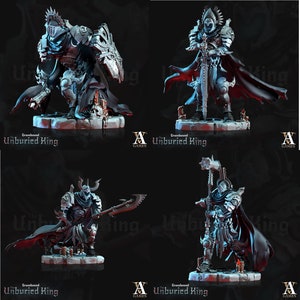 3D Printed Archvillain Games Tenebris Vessels - Gravebound The Unburied King 28 32mm D&D